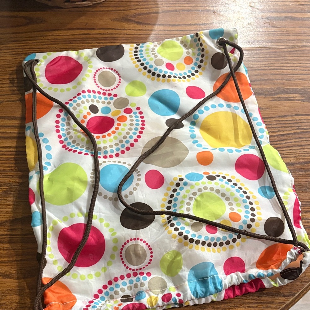 Thirty-One Multicolor Dot Drawstring Bag - Picture 3 of 4
